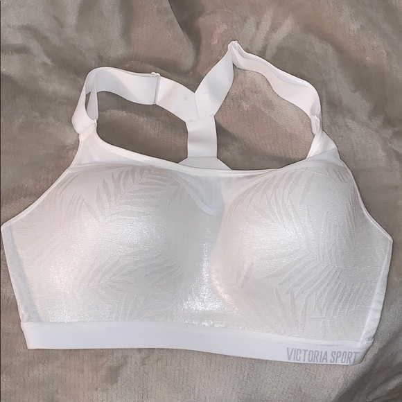 Victoria's Secret Other - White Shimmery Victoria’s Secret Sports Bra (34DD)